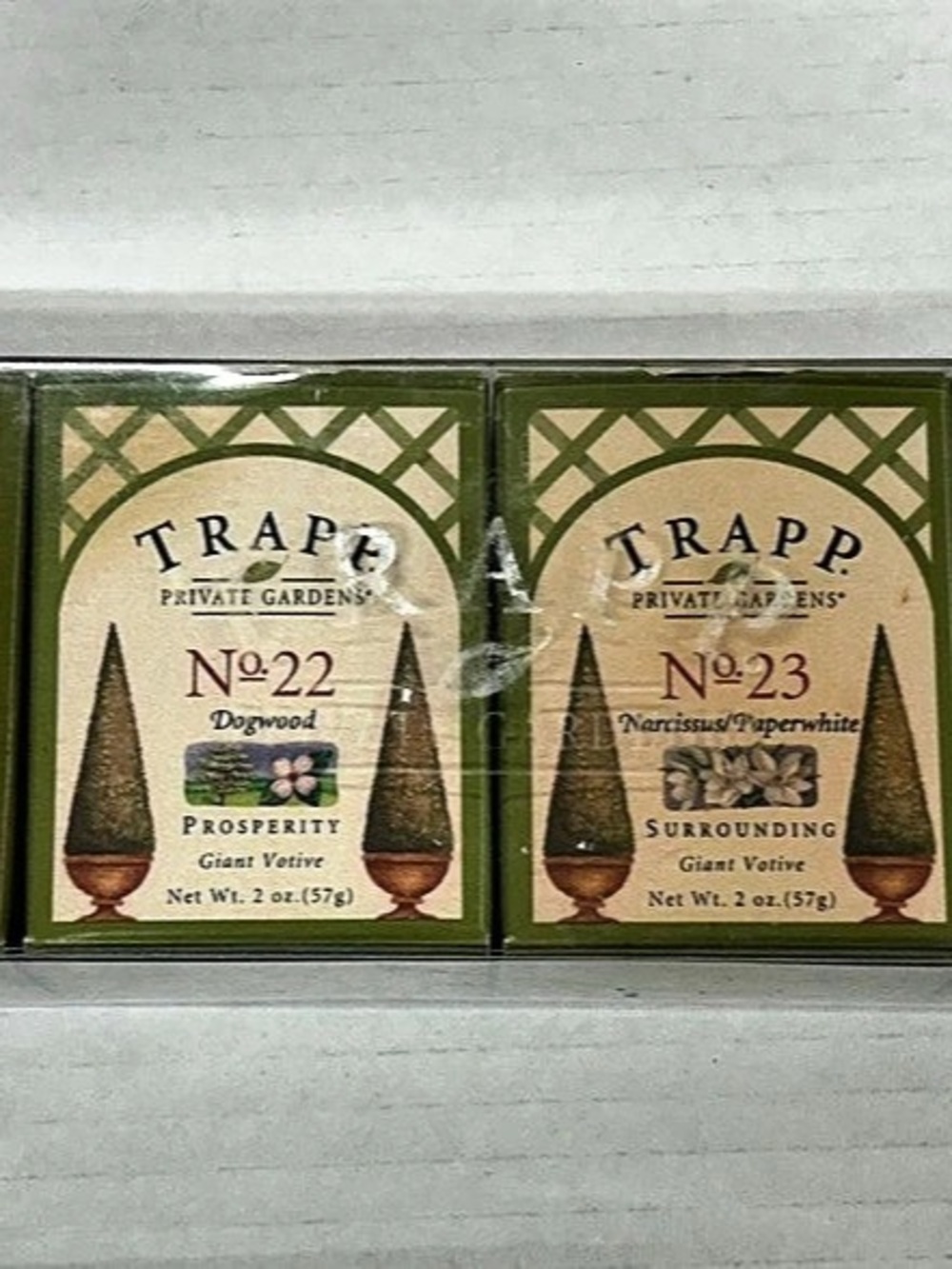 Trapp Derby Collection 4-Candle Gift Set Green NWT